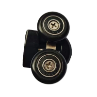Ролики для душових кабін MIXXUS PREMIUM ROLLERS SCP05-1 подвійні колеса, верхні, 25mm, BLACK (для DIVERSE SC03) (MI8168)